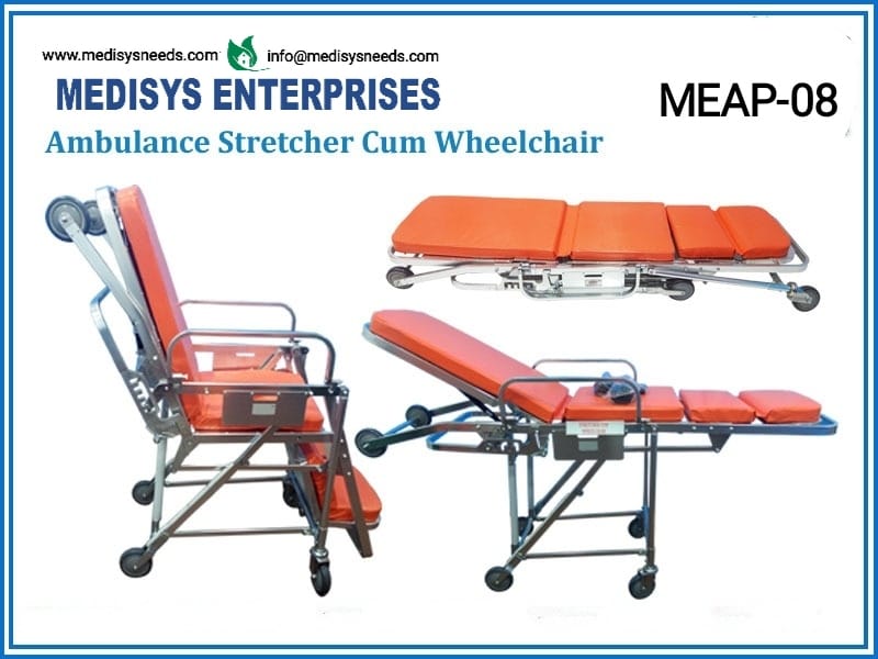 Ambulance Stretcher Cum Wheelchair